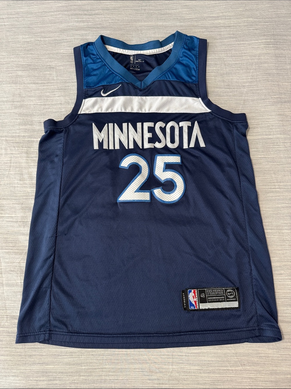 Nike Derrick Rose Minnesota Timberwolves Icon Edition Navy Blue Jersey (#25)